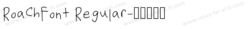 RoachFont Regular字体转换